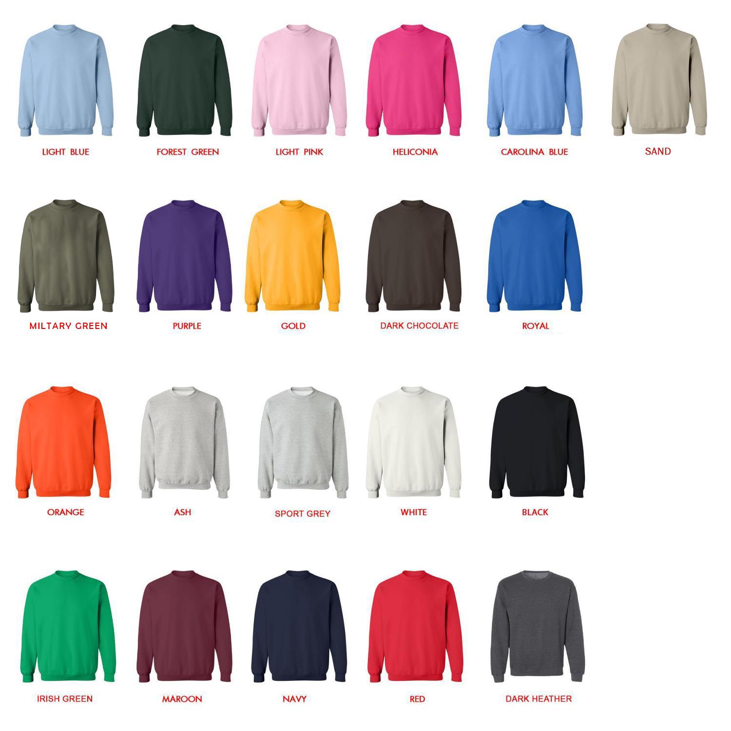 sweatshirt color chart - Detective Conan Store